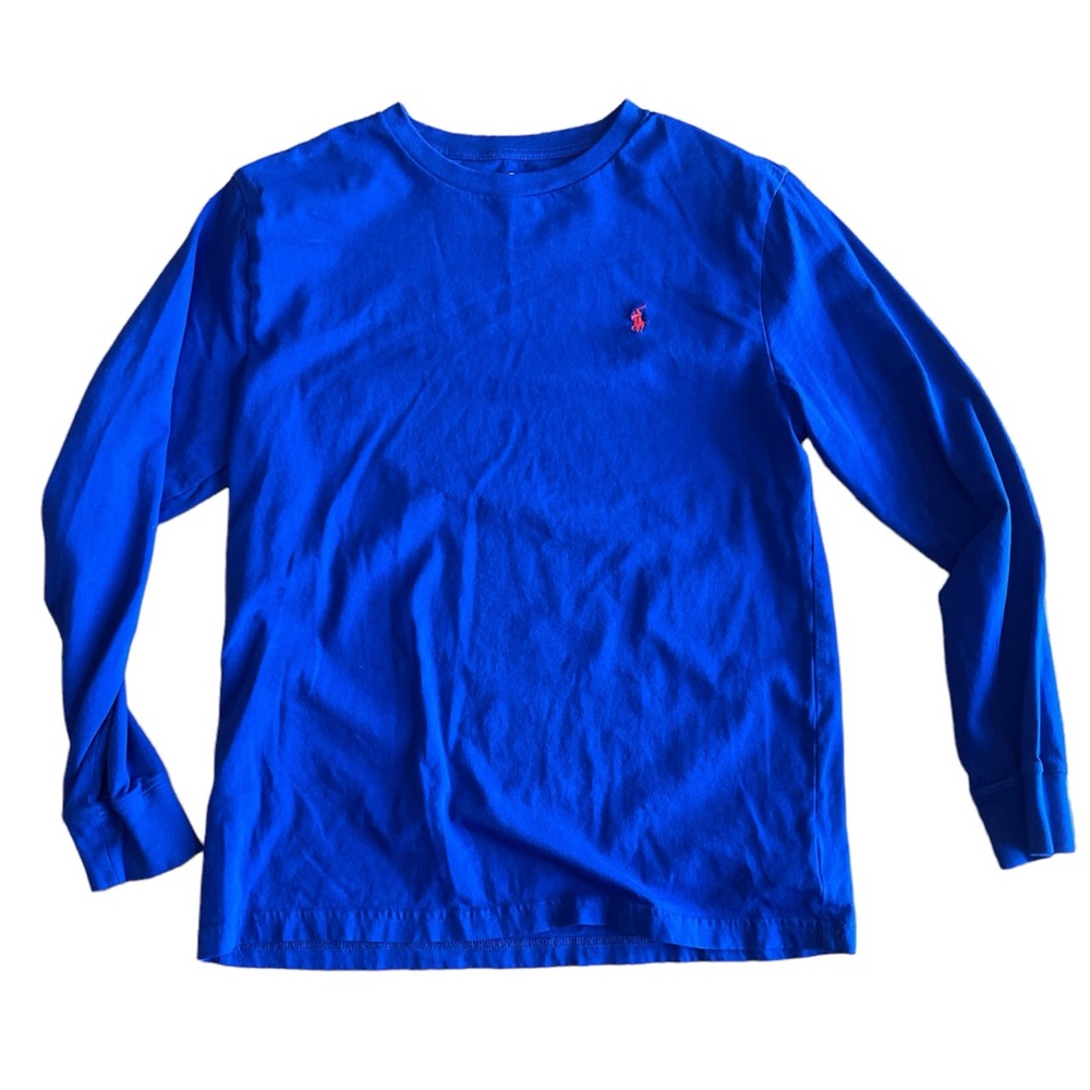 Large 14-16 Royal blue long sleeve t-shirt RALPH LAURRN POLO